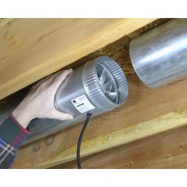 Suncourt 8" 210 CFM Corded In Line Duct Fan Inductor Heating Cooling Forced Air Booster