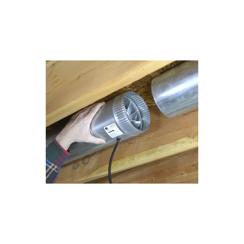Suncourt 8" 210 CFM Corded In Line Duct Fan Inductor