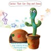 Dancing Cactus Talking Toy,Wriggle Singing Mimicking Cactus,Repeat What You Say,Sing,Dance,Recording,LED(120