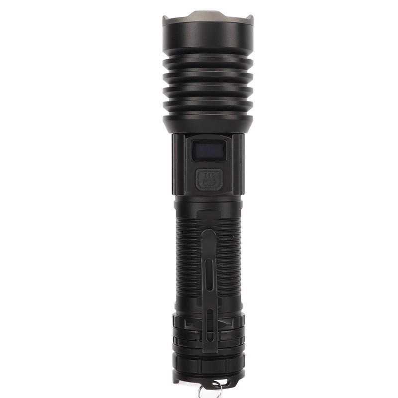 LED Flashlight USB Charging IPX4 Waterproof Aluminium Alloy Intelligent Digital