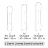 MONS Snowboard Protection Soft Cover Sleeve With Binding Open, Grey,