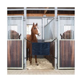 GAITWIN Horse Stall Guard with Swivel Snap Hook,Horse Stall Aisle Guard Fence with Ajustable Straps Strong Metal Push Gate Clip Equestrian Products