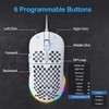 Dierya M1SE Wired Gaming Mouse for PC 12800 DPI White