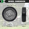 CheeMuii HRR216 Lawn Mower Front Wheels Kit 2 Pcs Front