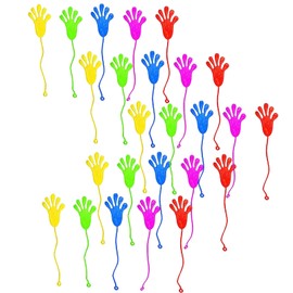 HZZXCH 25Pcs Sticky Hands Toy Sticky Stretchy Toys Set Sticky Hand Sticky Toys for Sensory Kids Fun Toys Sticky Fingers for Party Favors Party Bag Fillers for Sensory Kids(Color Random)