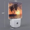 Nameapo Sunset Coconut Palm Tree Beach Ocean LED Plug-in Night