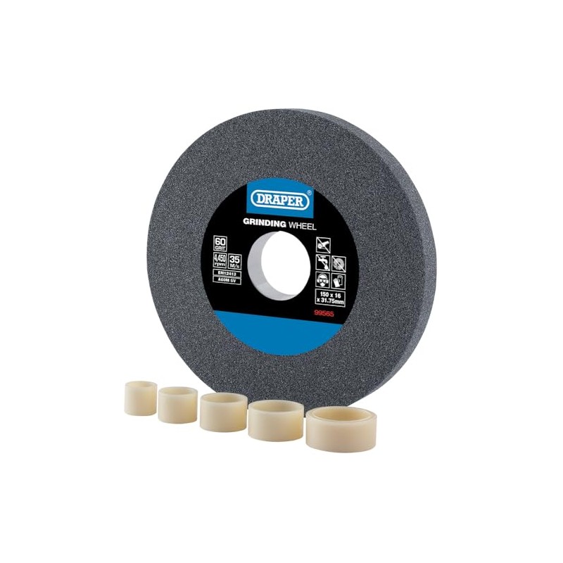 Draper 99565 Aluminium Oxide Bench Grinding Wheel 60G (150mm x