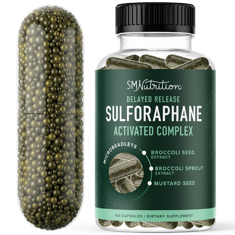 50MG Sulforaphane Supplement from Broccoli Sprouts | NRF2 Activation, Cellular