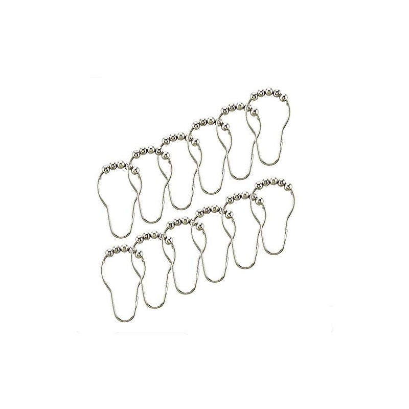 Bath Bliss 12 Pack Shower Rings | Roller Rings |