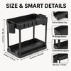 2-Tier Under Sink Organizer with Pull-Out Drawer & Hooks