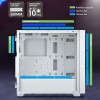VETROO AL800 White Full Tower PC Case with WHITE 3x