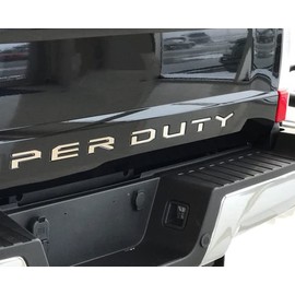 Hood Grille Decal Sticker Letter Inserts Inlays Emblem 2019 2020 2021 2022 (Silver, Tailgate)