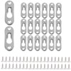 20 Pcs Keyhole Hangers Heavy Duty Keyhole Hanging Plates 45mm*16mm
