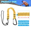 MECCANIXITY Retractable Tool Lanyard 2ft with Single Aluminum Buckle and