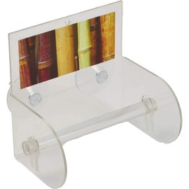 EVIDECO 6704384 Java Bathroom Toilet Tissue Paper One Roll Holder Suction Mounted