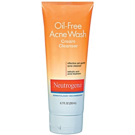 Neutrogena Oil-Free Acne Wash Cream Cleanser, 6.7 Ounce