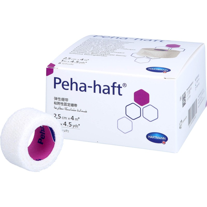 HARTMANN Peha-haft Latexfrei Fixierbinde 2,5 cm x 4 m, 8