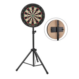 Cunyuer Dartboard Stand, Adjustable Stainless Steel Dartboard Tripods, Portable Board Holder, 48.03 to 78.74 in Board Stand for Adults