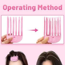 2PCS Hair Volumizer Clip Hair Lifting Clips, Quick Curls Hair Root Volume Clip, Easy Hair Volumizer Tool for All Hair Types for Women and Men (Pink)