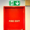 Emergency Exit Sign Arrow Down 30 x 15 cm Escape