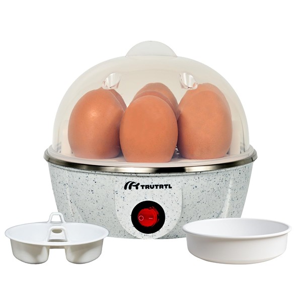 truTRTL Electric Egg Cooker | Boils upto 7 eggs |