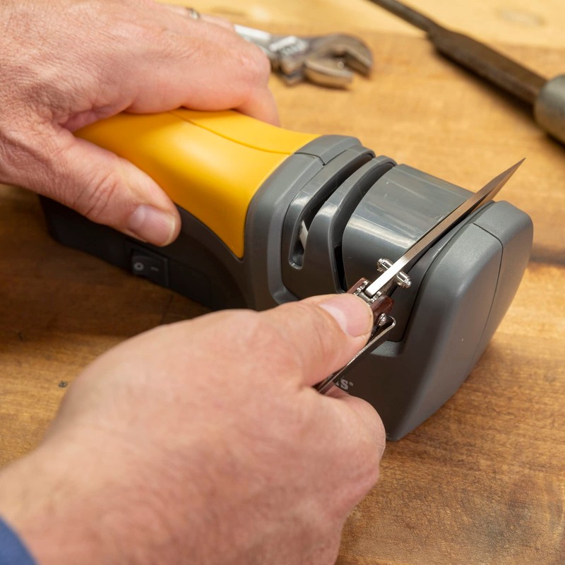Smith's 50005 Edge Pro Compact Electric Knife Sharpener - Yellow