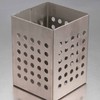 Kitchen Utensil Holder Stainless Steel Square Cutlery Drainer Countertop Utensil