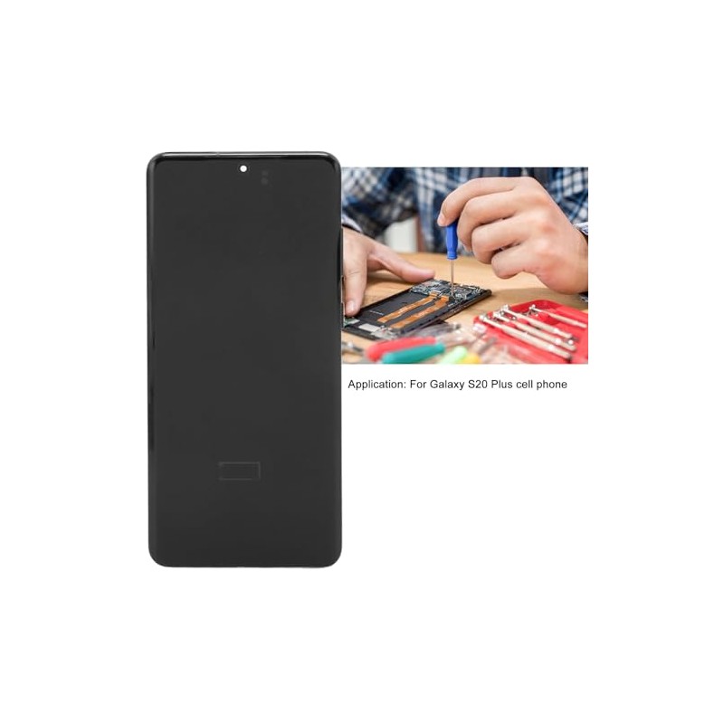 Zopsc Pantalla OLED con Marco Original para S20 Plus, Pantalla