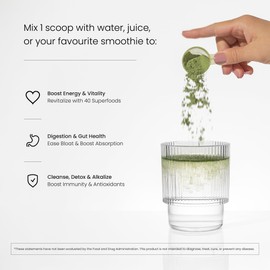 NutraChamps Super Greens Powder Premium Superfood | 20+ Organic Green Veggie Whole Foods | Alfalfa, Spirulina, Chlorella & More | Antioxidant, Digestive Enzyme & Probiotic Blends | Watermelon