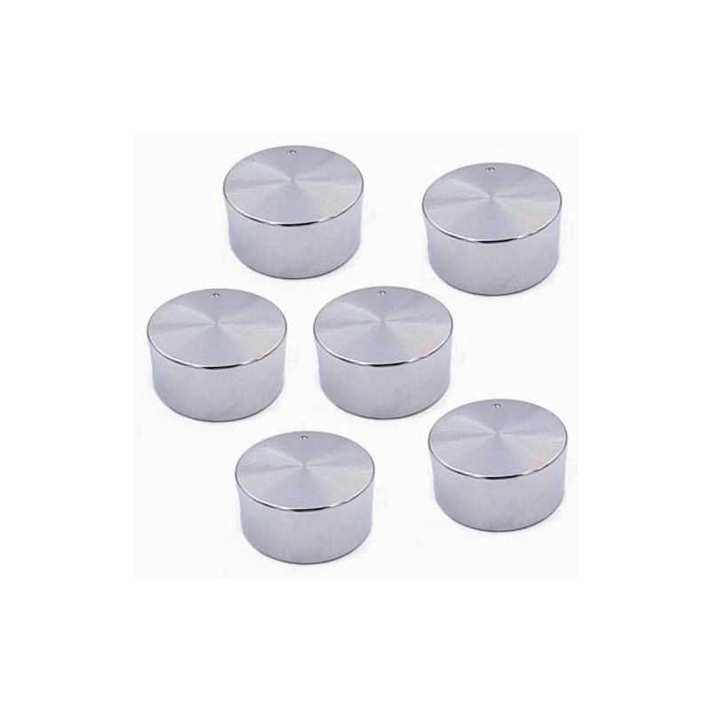 Jindizi Metal Gas Stove Knobs, 6Pack 6mm Zinc Alloy Control