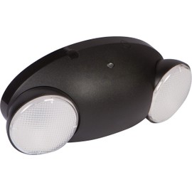 Morris Products Micro LED Emergency Light – Black, Standard Type - 33 Lumens - Energy Saving Emergency Lighting Unit – Compact Design – Thermoplastic Housing - Rechargeable