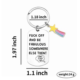 Farewell Gifts for Coworkers Keychain Funny Coworker Leaving Gifts for Colleague Friends Going Away Gift for Coworker Woman Humorous Retirement Gifts for Coworker Going to Miss You Keychain