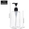 Yebeauty 2 Pack Pump Bottle Dispenser, 6.8oz 200ml Clear Refillable