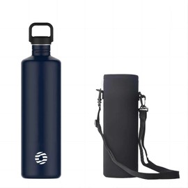 Fjbottle 2L Single Wall Sports Water Bottle, Stainless Steel Wide Mouth Large Bottle With Bag, Leakproof Bpa Free Metal Drinking Thermos For Gym And Travel | 2000ml