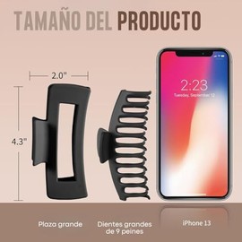 Set de 8 Pinzas para el Cabello para Mujer, Accesorios para Cabello Mujer, Pinzas para el Cabello Antideslizantes de 4.3 pulgadas