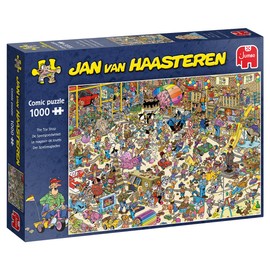 Jumbo, Jan Van Haasteren - 'Toy Shop' Unique Comic Fun Designed Jigsaw Puzzle for Adults - 1,000 Piece
