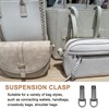 PATIKIL Bag Side Clip Buckle, 4 Pcs Metal Purse Suspension