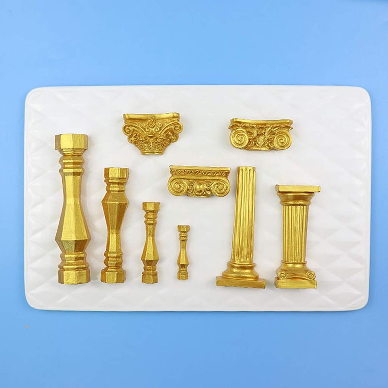 YiFeng Ancient Greek Pillars Mould Roman Column Mould Sugarcraft Epoxy