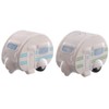 Ted Smith Ceramic Caravan Salt and Pepper Shaker Set