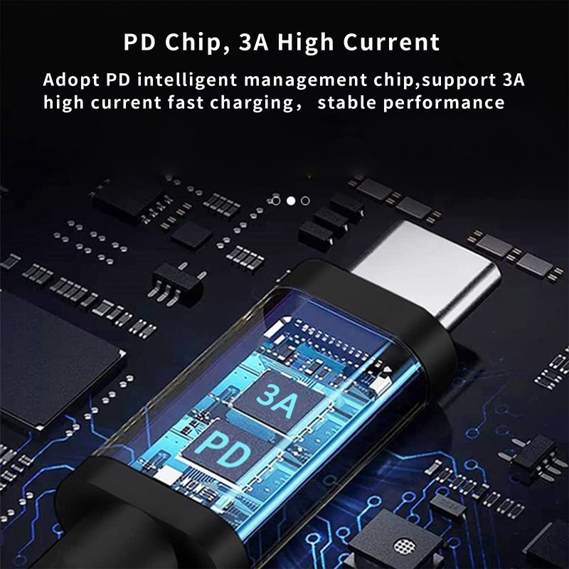 SUPERNIGHT 5,5x2,5mm DC zu Typ C USB-C Eingangskabel für Laptop