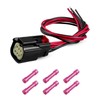 6-Pin Rear Tail Light Lamp Connector Wire Fit for Ford