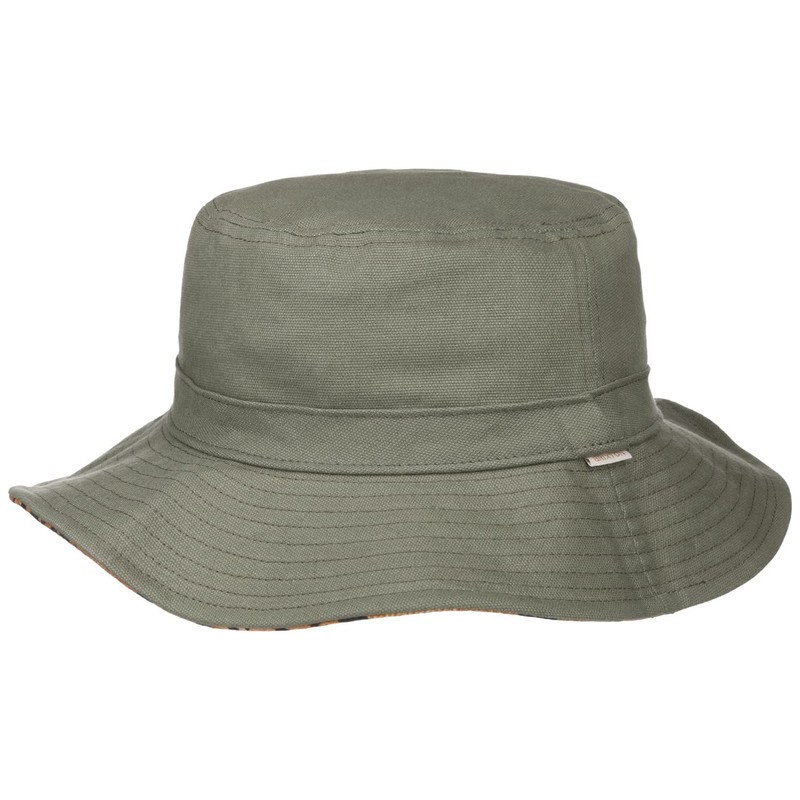 BRIXTON Unisex Petra Packable Bucket Hat Fishing Hat, Military Olive/Leopard,