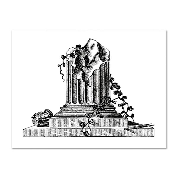 Broken Column Masonic Postcard