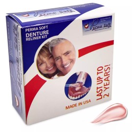 Perma Soft Denture Reline Kit – Ultimate Soft Cushioning & Tightening Solution for Upper and Lower Dentures