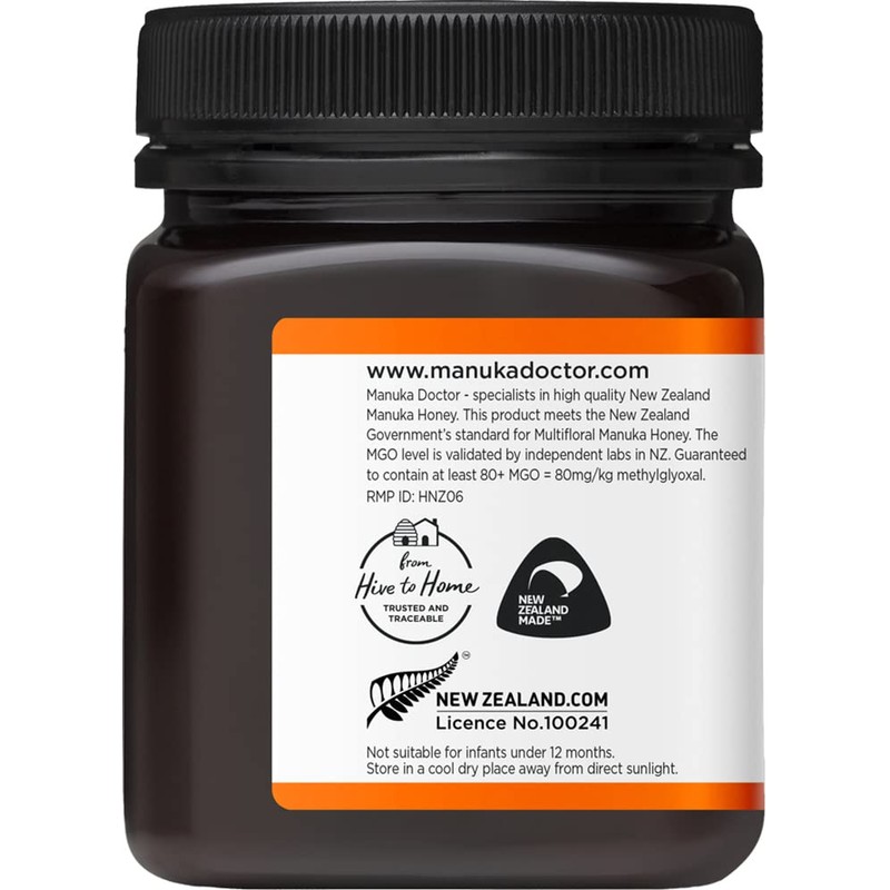 Manuka Doctor - MGO 80+ Manuka Honey Multifloral, 100% Pure