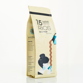 15 RIOS COFFEE, GOURMET, Arabica Colombian Whole Bean or Ground, Medium Dark Roast, from Sevilla, Colombia, 100% Sustainable, High Q Grade Score of 83, Single Origin, 12oz bag
