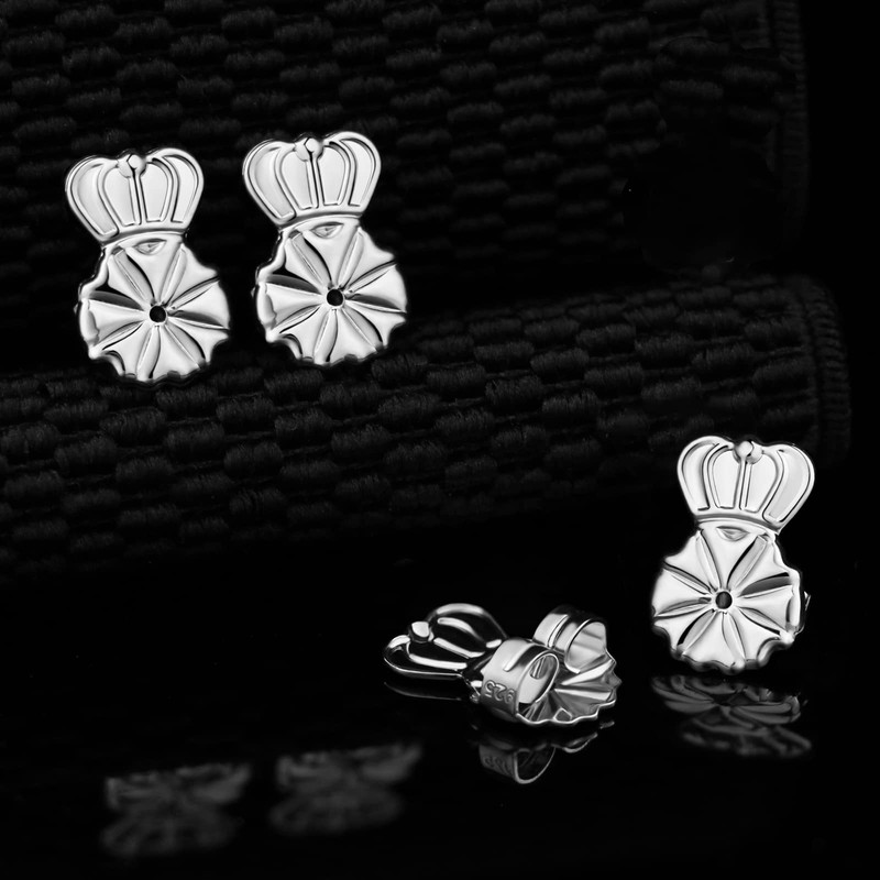 Kmeosch Anti-Droop Earring Backs - Support Backs for Heavy Earrings