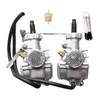 Autu Parts CB200 Carburetor Dual Carb Assy Set, Compatible with