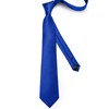 DiBanGu Men's Necktie Solid Silk Tie and Pocket Square Wedding