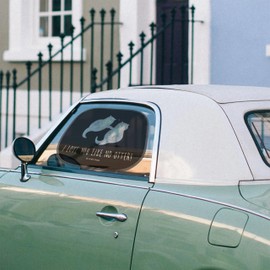 Mr. & Mrs. Panda Car Sun Shade Otter Hands Holding - Gift, Sea Otter, Ottle, Sun Protection Car Window, Sun Protection Car Side Window